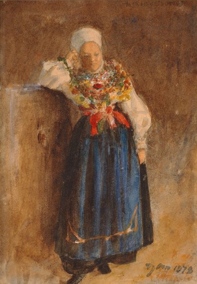 Girl in Folk Costume by Anders Leonard Zorn